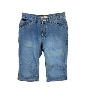 Old Navy Denim Shorts Carpenter Women's Size 4 Blue 100% Cotton Casual‎ Vintage